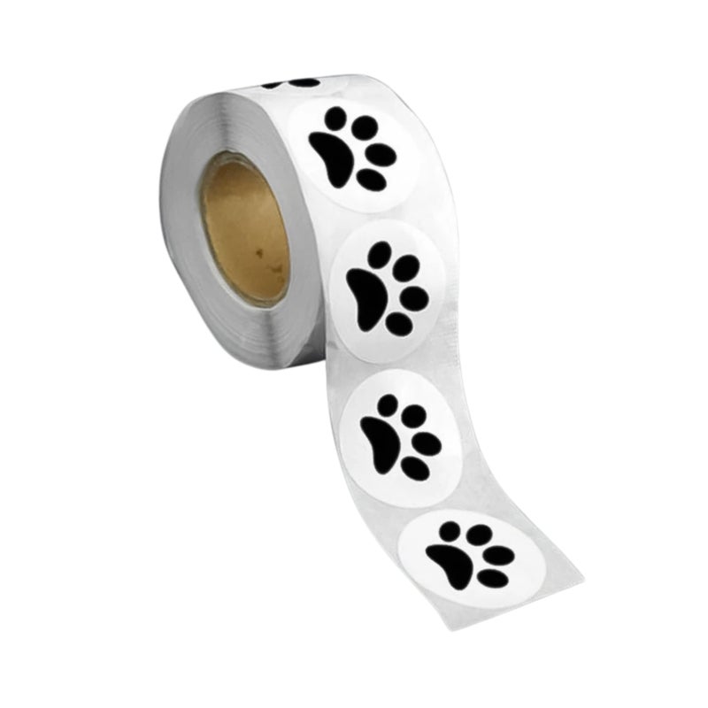 Fundraising For A Cause 250 Paw Print Awareness Stickers - Fundraise for Animal Rights, Stop Abuse, Perfect for Pet Lovers, Businesses, Clinics, Labels, Scrapbooks - Image 1